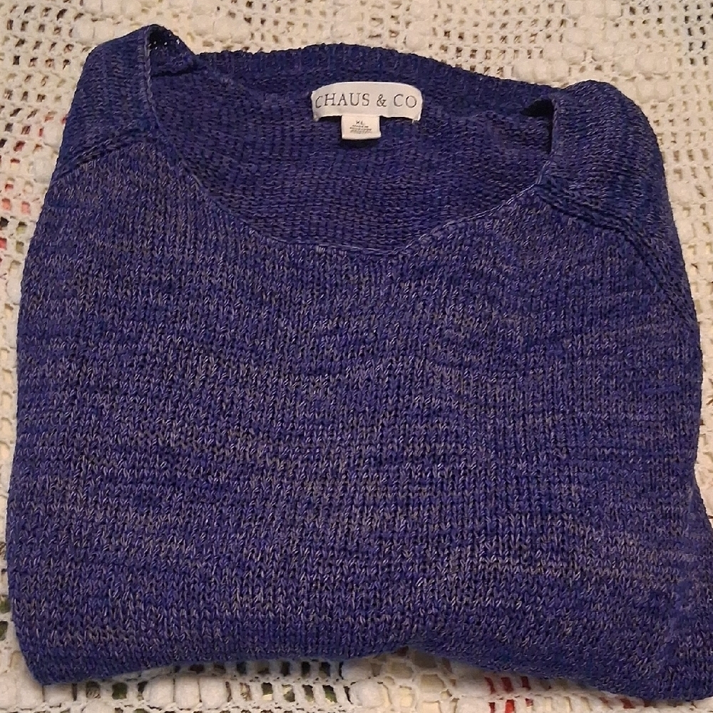 Chaus Women's Scoop Neck Sweater in Deep Purple